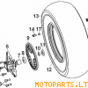 HUB, FRONT WHEEL(for alloy rim). No6